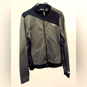 Pearl Izumi Full Zip Thermal Jacket Cycling Green/blk Soft Shell Mens Small #5